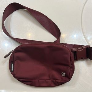 Lululemon Maroon Belt Bag